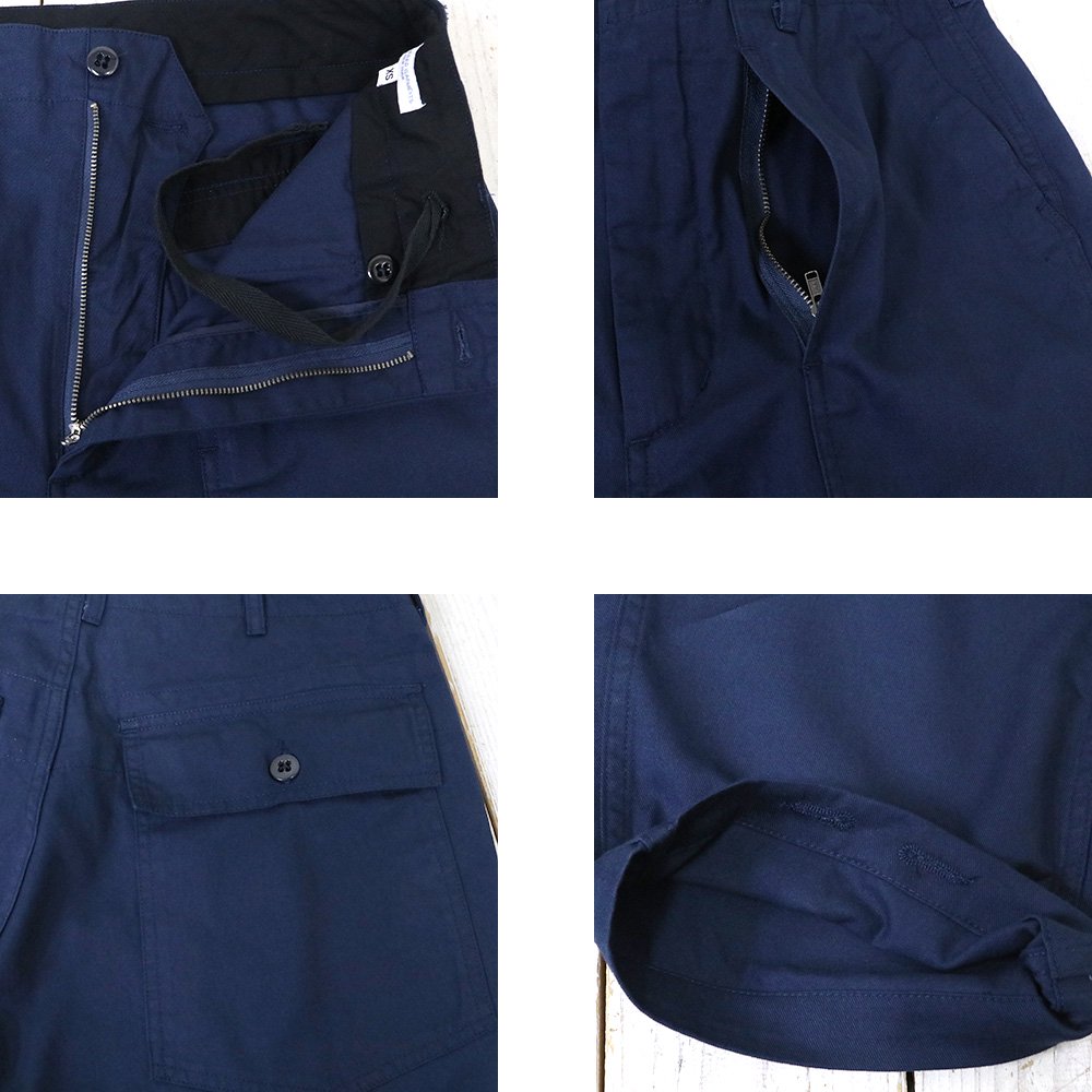 ENGINEERED GARMENTS (エンジニアドガーメンツ)『Fatigue Pant-6.5oz Flat Twill』(Navy) -  REGGIE ショップ 通販