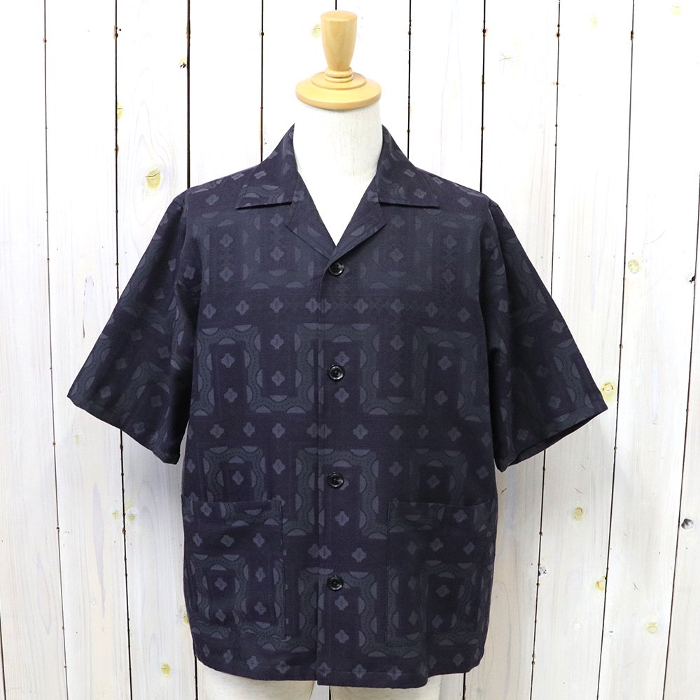 Needles (ニードルズ)『Cabana Shirt-C/PE Ethnic Jq.』(Charcoal