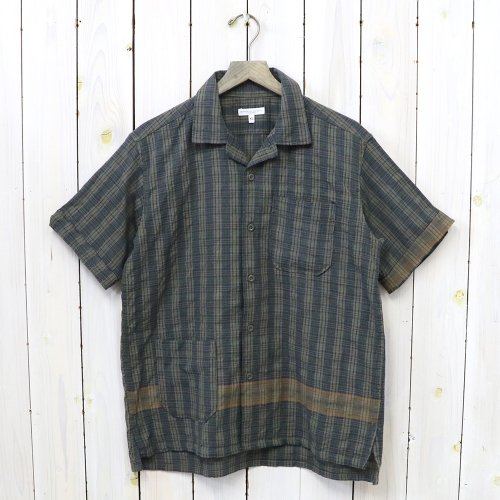 ENGINEERED GARMENTSCamp Shirt-Small Seersucker Plaid