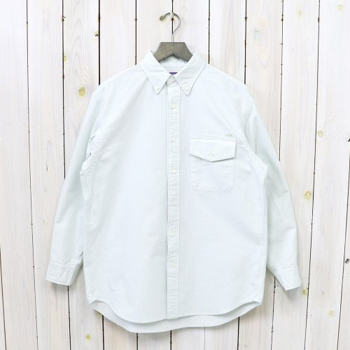 THE NORTH FACE PURPLE LABEL『Cotton Polyester Stripe OX B.D. Shirt』(Green)