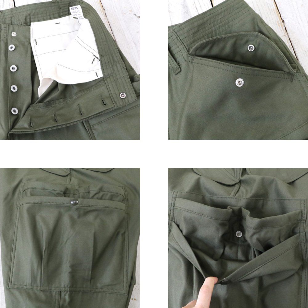 SASSAFRAS (ササフラス)『OVERGROWN PANTS(BACK SATIN)』(OLIVE) - REGGIE ショップ 通販