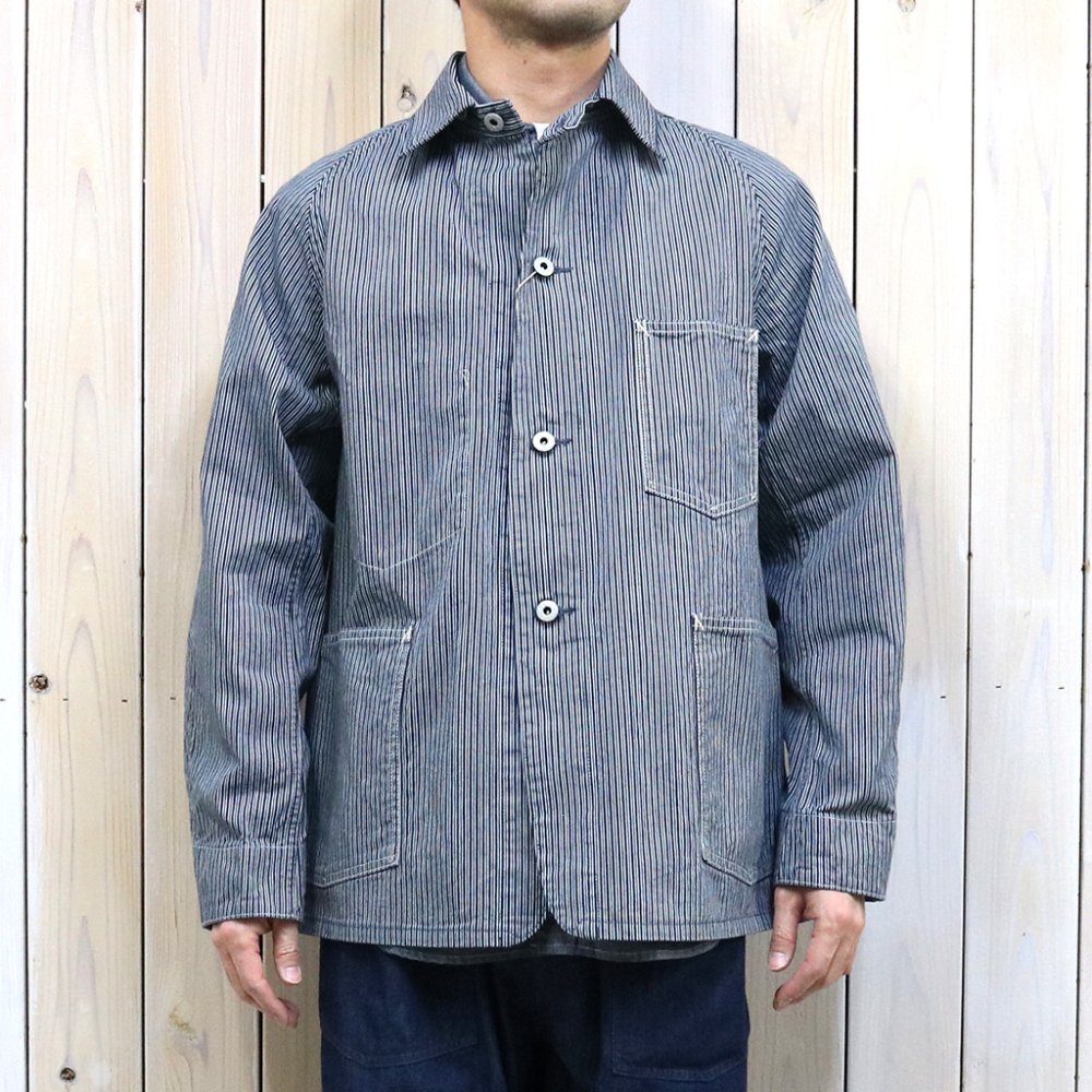 POST O'ALLS (ポストオーバーオールズ)『POST 43-reverse liberty stripe』(indigo) - REGGIE  ショップ 通販