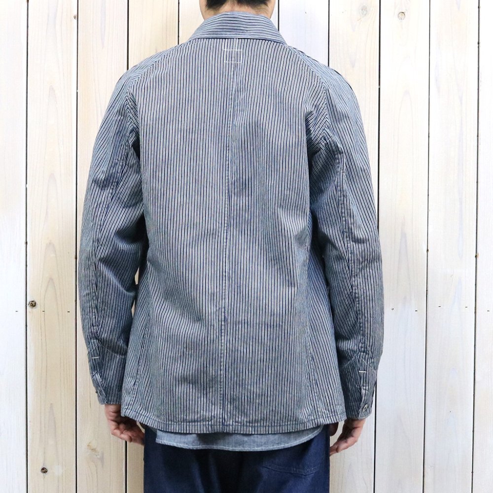 POST O'ALLS (ポストオーバーオールズ)『POST 43-reverse liberty stripe』(indigo) - REGGIE  ショップ 通販