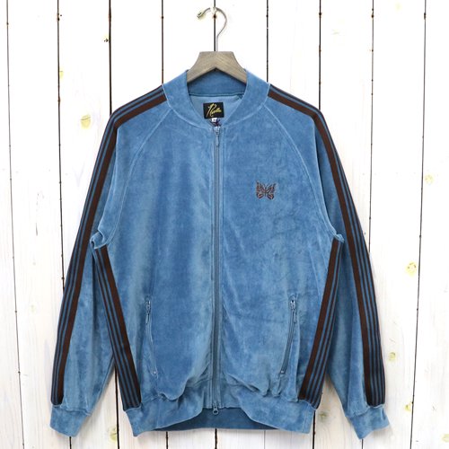 NeedlesR.C. Track Jacket-C/PE Velour(Blue Grey)