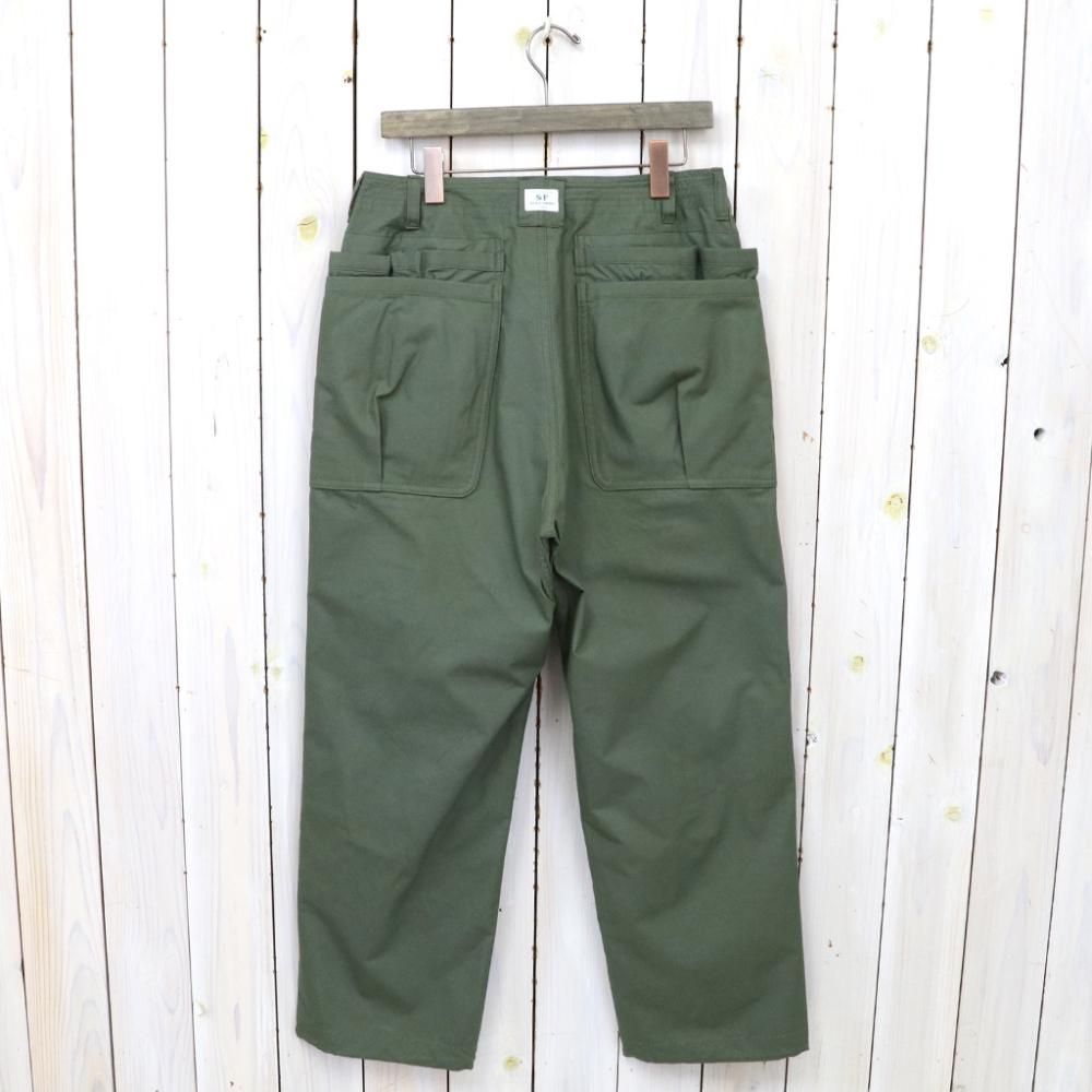 SASSAFRAS (ササフラス)『OVERGROWN HIKER PANTS(BAFU CLOTH)』(OLIVE) - REGGIE ショップ 通販