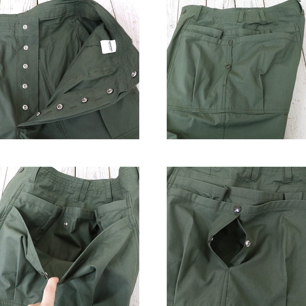 SASSAFRAS (ササフラス)『OVERGROWN HIKER PANTS(BAFU CLOTH)』(OLIVE) - REGGIE ショップ 通販