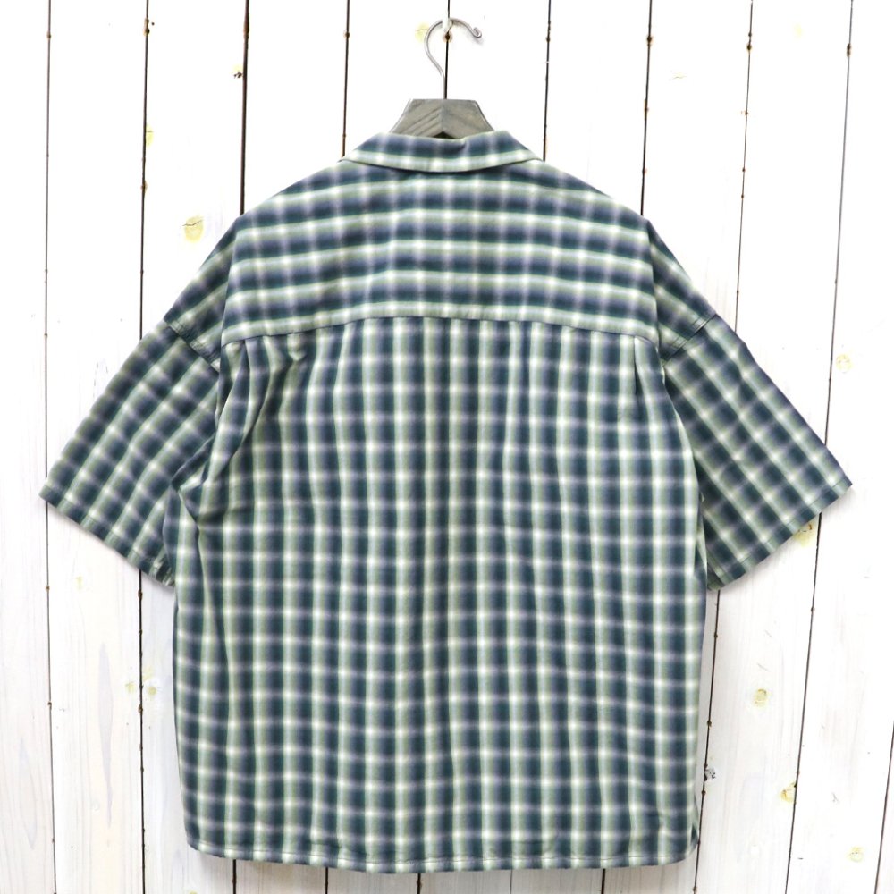 nanamica (ナナミカ)『Open Collar Wind H/S Shirt』(Khaki