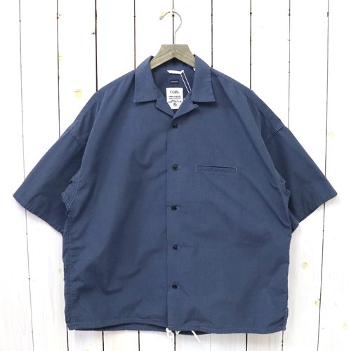 nanamicaOpen Collar Wind H/S Shirt(Marine Navy)