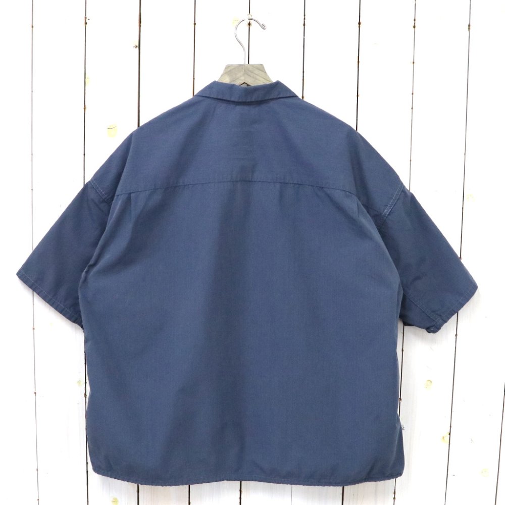 nanamica (ナナミカ)『Open Collar Wind H/S Shirt』(Marine Navy