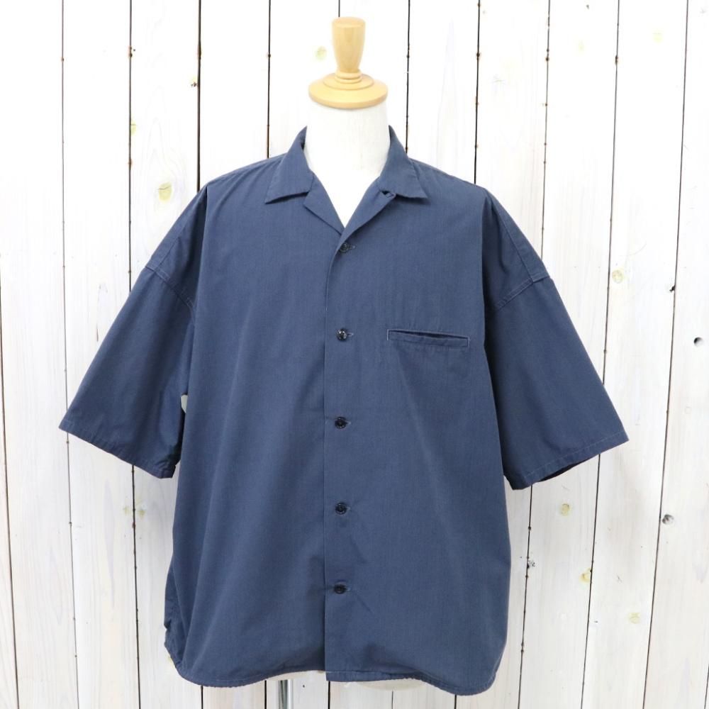nanamica (ナナミカ)『Open Collar Wind H/S Shirt』(Marine