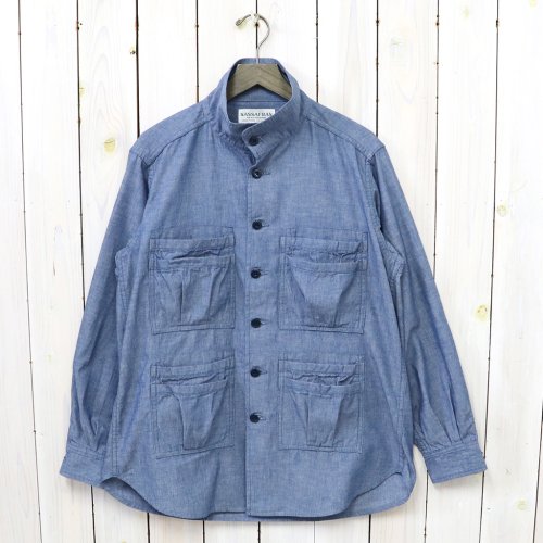 SASSAFRASOVERGROWN FATIGUE HALF(5oz CHAMBRAY)(BLUE)