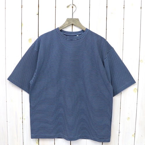 Kaptain Sunshine (キャプテンサンシャイン)『Hard Twisted Border Jersey S/S Tee』(NAVY  BORDER) - REGGIE ショップ 通販