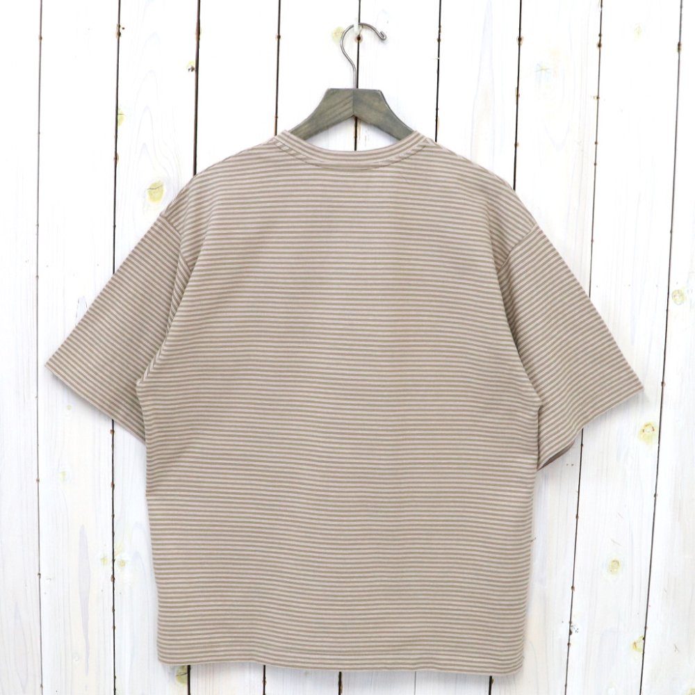 Kaptain Sunshine (キャプテンサンシャイン)『Hard Twisted Border Jersey S/S Tee』(KHAKI  BORDER) - REGGIE ショップ 通販