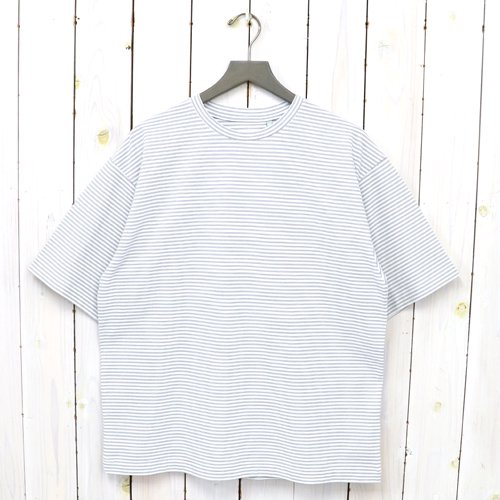 Kaptain SunshineHard Twisted Border Jersey S/S Tee(WHITE BORDER)