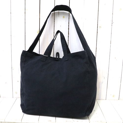 hobo2Way Tote Bag L Cotton Canvas Vintage Wash(Black)