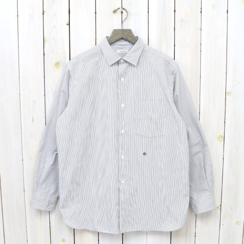 nanamica (ナナミカ)『Regular Collar Stripe Wind Shirt』(Black ...