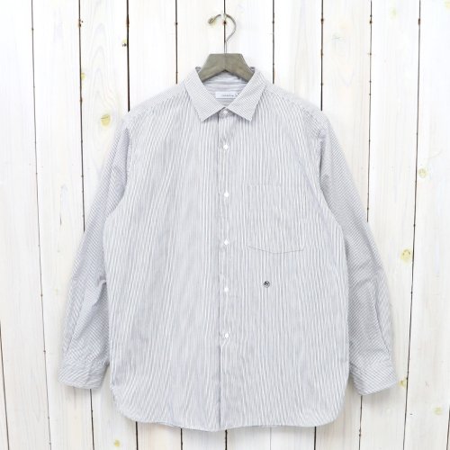 nanamicaRegular Collar Stripe Wind Shirt(Black)