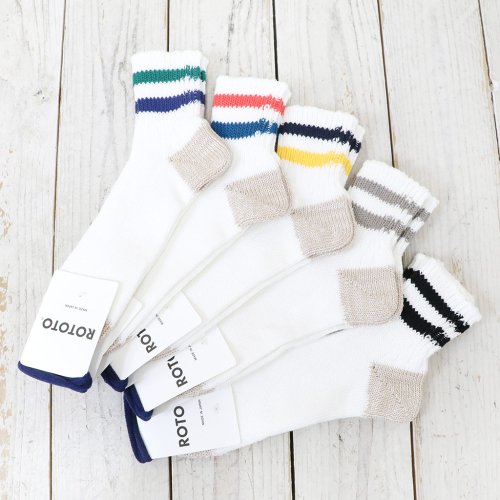 ROTOTOO.S. RIBBED ANKLE SOCKS