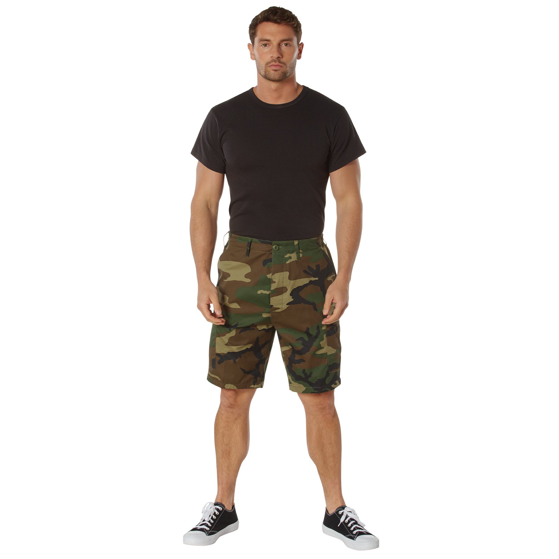 ロスコ 迷彩BDUショートパンツ ウッドランドカモ Rothco Camo BDU Shorts