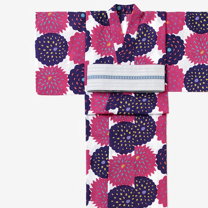SOU・SOU×京都丸紅 浴衣／天竺牡丹（てんじくぼたん） 紫紺花（しこんばな） - SOU・SOU netshop　（ソウソウ）　-　 『新しい日本文化の創造』