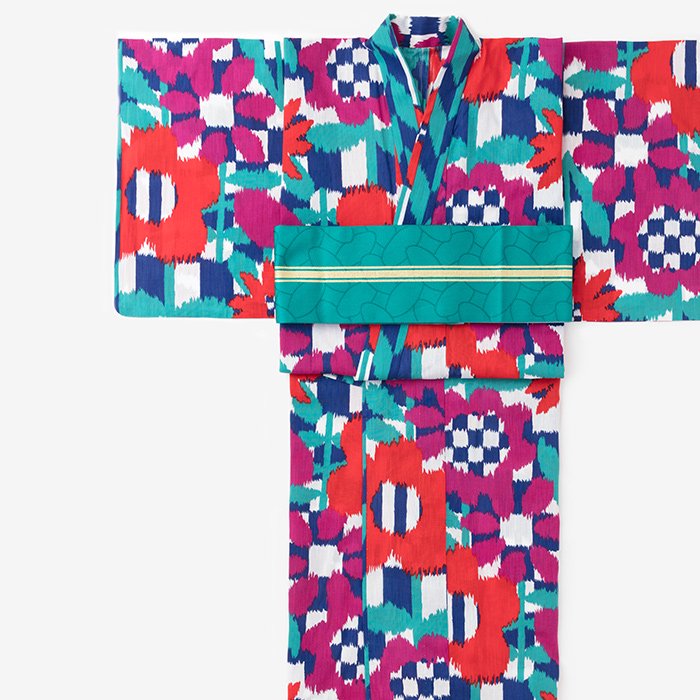 SOU・SOU×京都丸紅 浴衣／花絣（はながすり） 鮮（さい） - SOU・SOU netshop　（ソウソウ）　-　『新しい日本文化の創造』