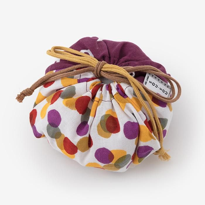 伊勢木綿 おむすび巾着 So Su U 桑の実色 ビー玉 Sou Sou Netshop ソウソウ 新しい日本文化の創造