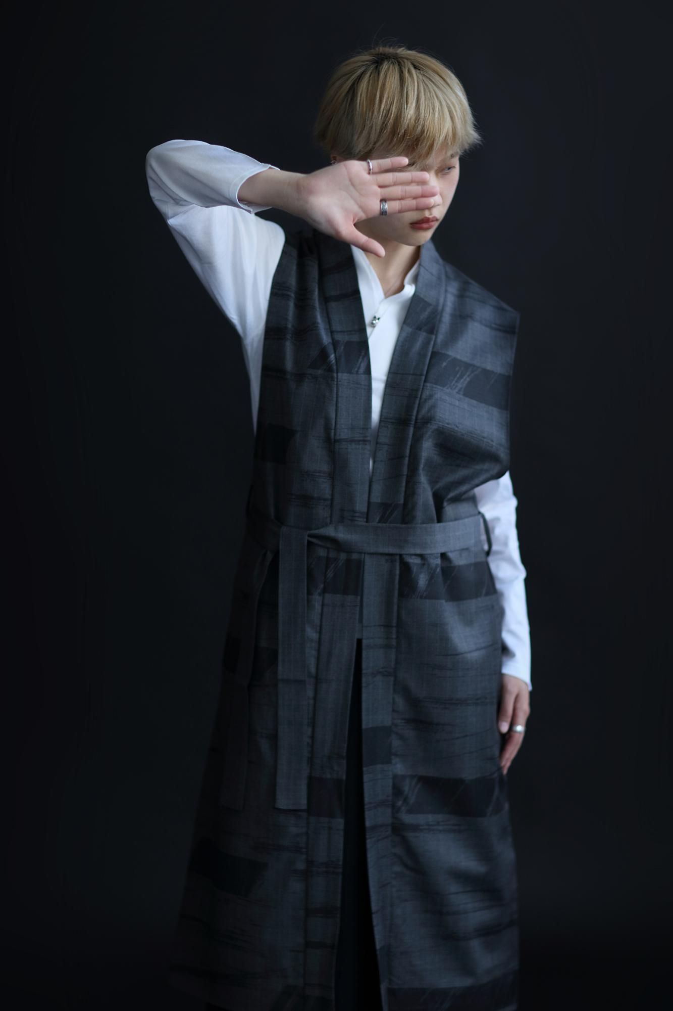 【net限定20%OFF】梳毛 長中衣 袷(そもう ながちゅうえ あわせ)/山秋分 消炭間道(やましゅうぶん けしずみかんとう) - SOU・SOU netshop (ソウソウ) - 『新しい日本文化の創造』 のアイテムを SOUSOU 美品 ソウソウ 消炭間道 袷/山秋分 長中衣 梳毛 着衣 その他