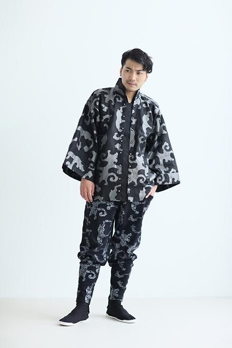 足袋下（普通丈）／ほほえみ 濡羽色（ぬればいろ）【女性用のみ