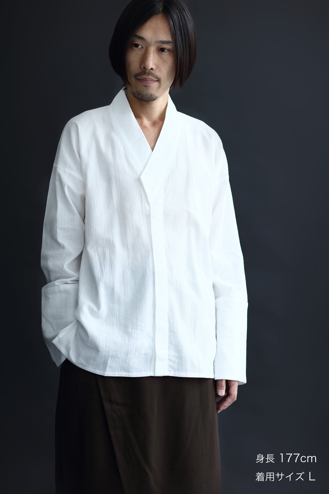 高島縮 筒袖襯衣（つつそでしんい）／つくも - SOU・SOU netshop　（ソウソウ）　-　『新しい日本文化の創造』