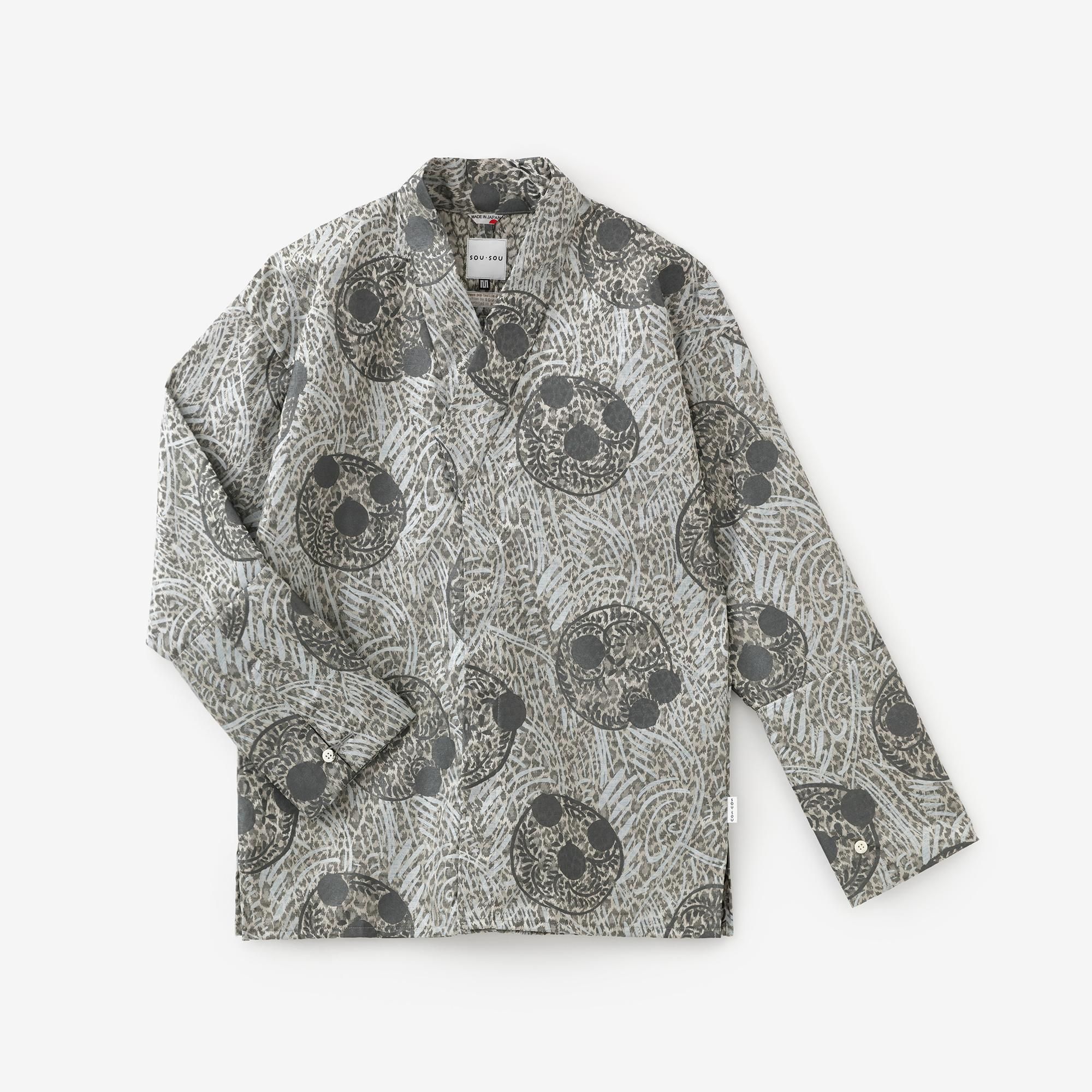 豹斑 ひょうまだら 筒袖襯衣 つつそでしんい 草紋 そうもん 白銀 はくぎん Sou Sou Netshop ソウソウ 新しい日本文化の創造 豹斑 ひょうまだら 筒袖襯衣 つつそでしんい 草紋 そうもん 白銀 はくぎん Sou Sou Netshop ソウソウ 新しい日本文化の創造