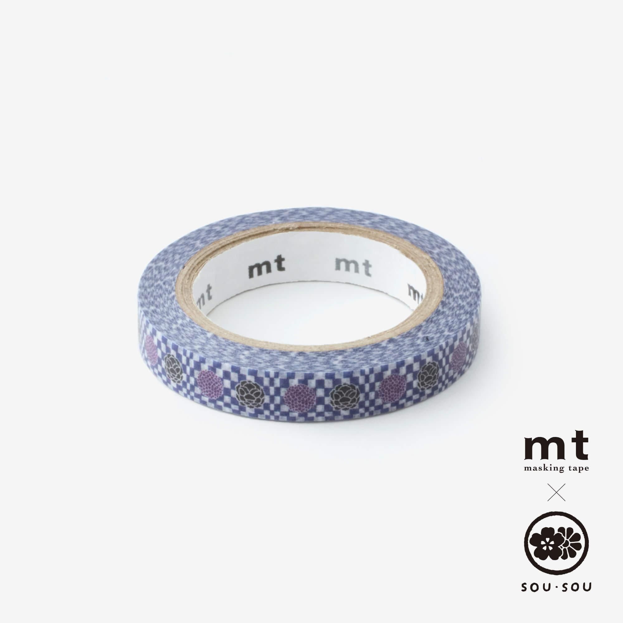 net限定】SOU・SOU×mt テキスタイル・マステ／霰に華紋（あられ