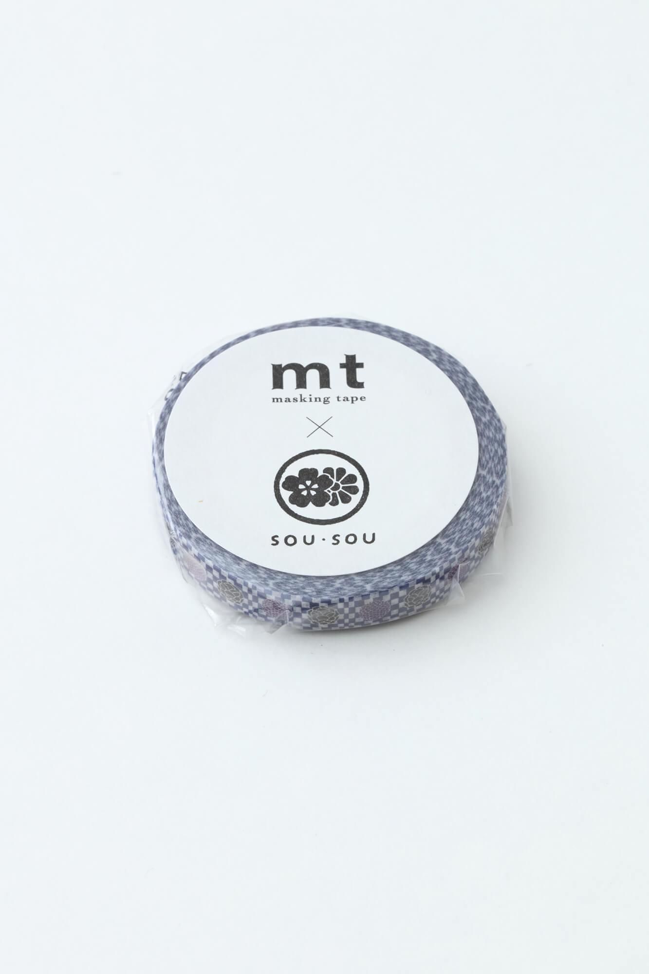 net限定】SOU・SOU×mt テキスタイル・マステ／霰に華紋（あられ