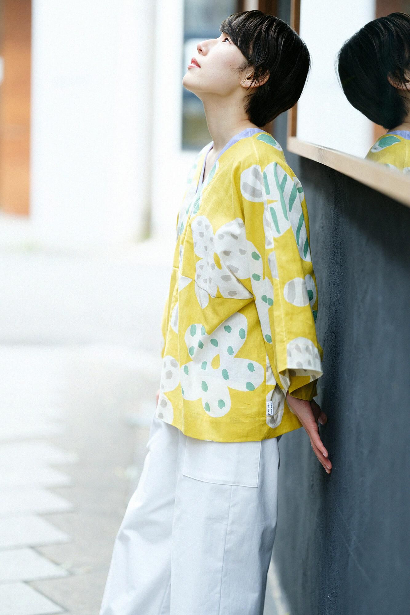 sou・sou 綿麻 綾編 薙刀かり衣 細衿 短丈