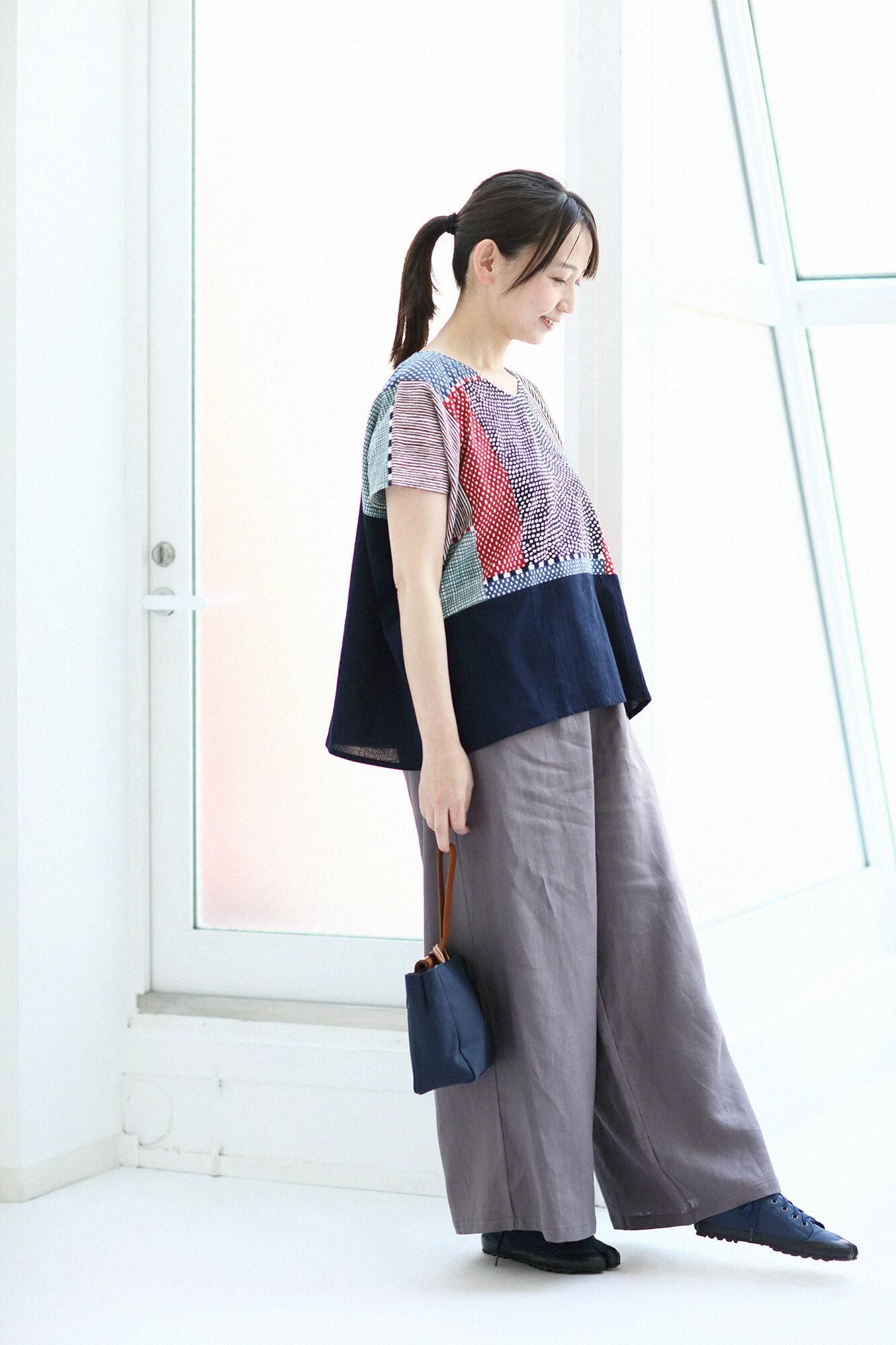 広形もんぺ ひろなりもんぺ シルエットがきれいなワイドパンツ 広形もんぺ ひろなりもんぺ シルエットがきれいなワイドパンツ