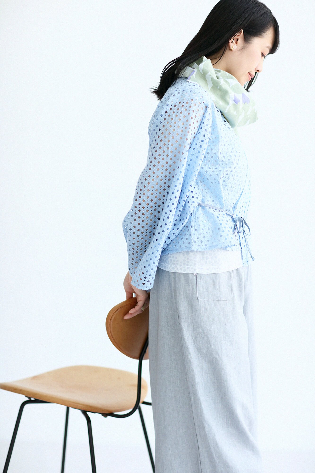 透かし行儀刺繍（ぎょうぎししゅう） 小袖寛衣（こそでかんい）／空色（そらいろ） - SOU・SOU netshop　（ソウソウ）　-　 『新しい日本文化の創造』