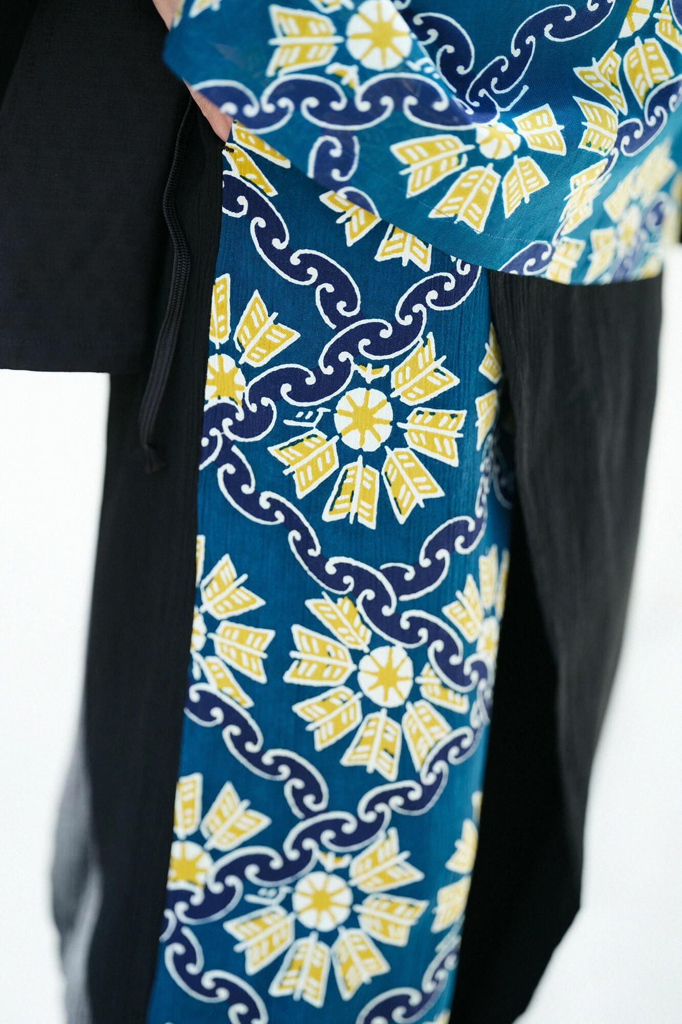 net限定】高島縮 20/20 手柄寛衣下（たかみかんいした） 片身