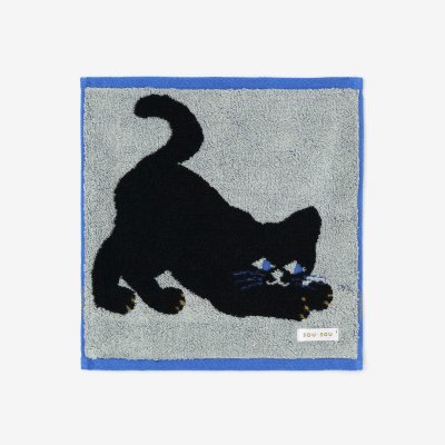 SOU・SOU×丸眞 ミニタオル／ねこ<img class='new_mark_img2' src='https://img.shop-pro.jp/img/new/icons55.gif' style='border:none;display:inline;margin:0px;padding:0px;width:auto;' />