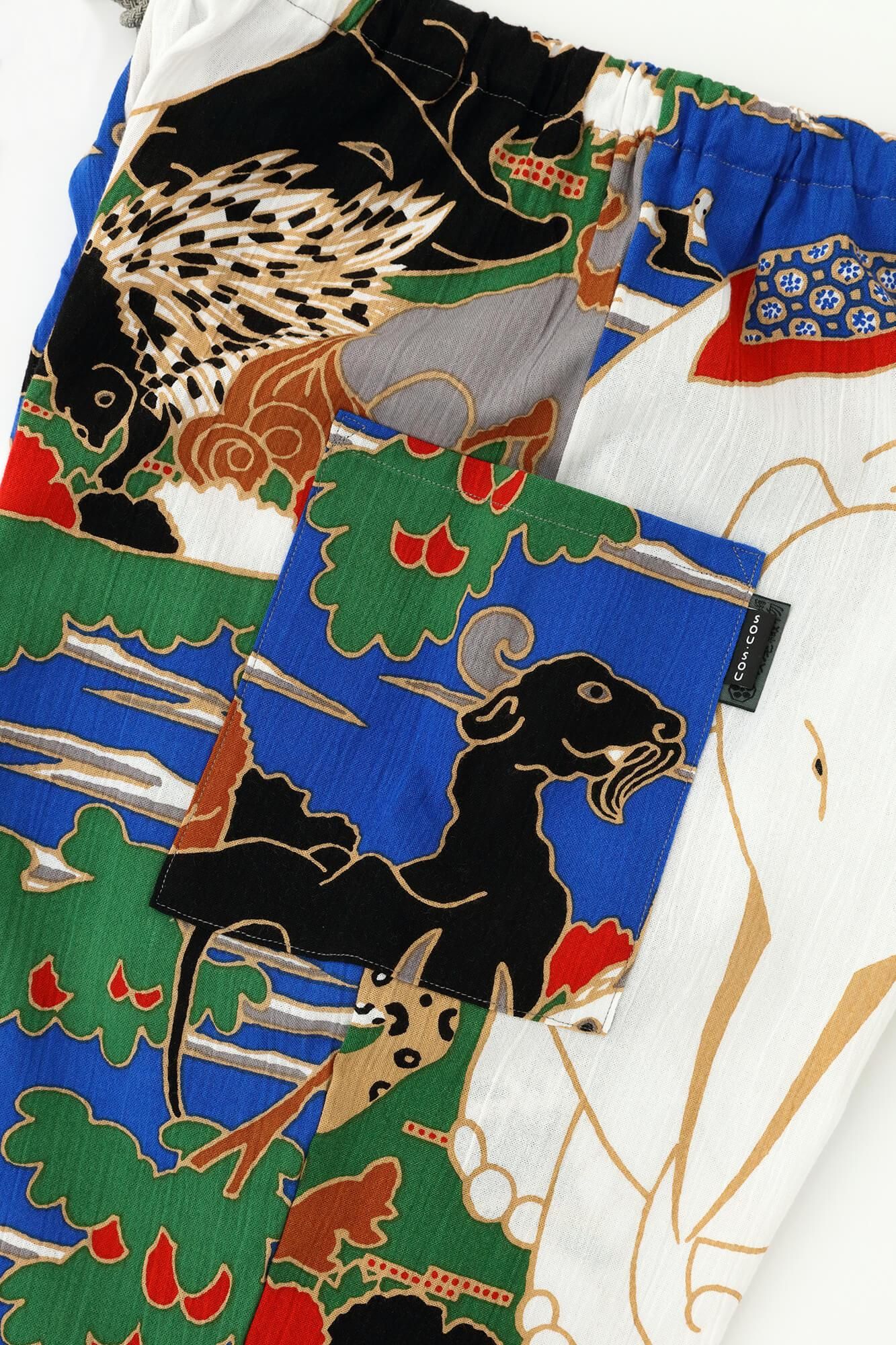 長方形衣／若冲（じゃくちゅう） 鳥獣花木図屏風写し/SOU・SOU/Ｆサイズ 長方形衣／若冲（じゃくちゅう） 鳥獣花木図屏風写し/SOU・SOU