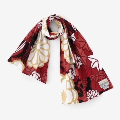 佐藤繊維/Masaki Kyoko 2way ショール/野菜お花柄/新品未使用 佐藤繊維/Masaki Kyoko 2way ショール/野菜お花柄/新品未使用
