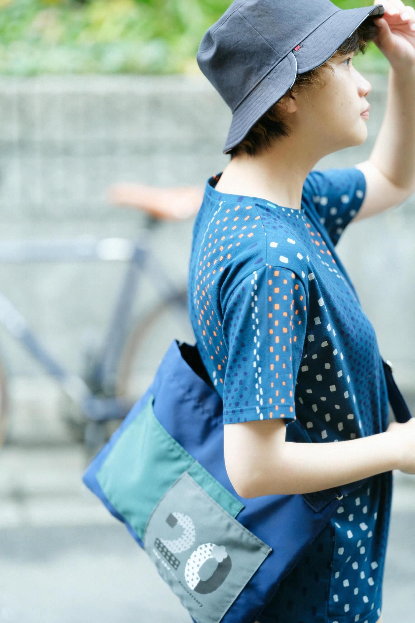 ◯予約】高島縮 40/40 半袖Tシャツ／霰縞（あられじま） （※7月1