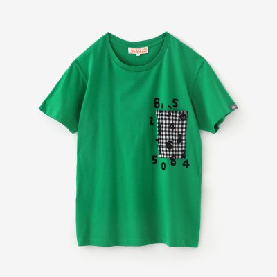 【net限定】半袖 ポケットTシャツ／グリーン×SO-SU-U昆（こん）