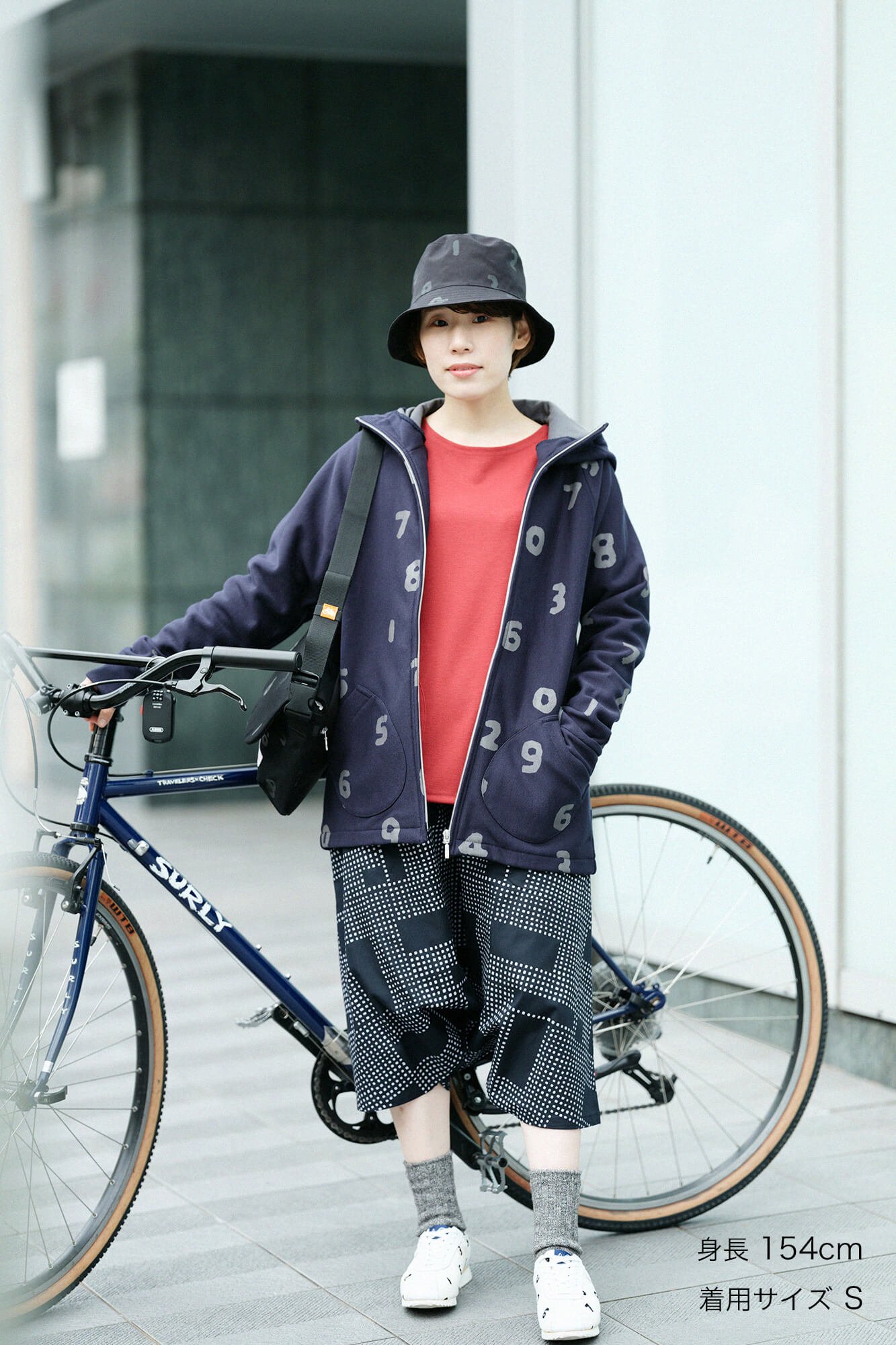 SOU・SOU le coq sportif BIKE フードベスト ボア S - ジャケット 