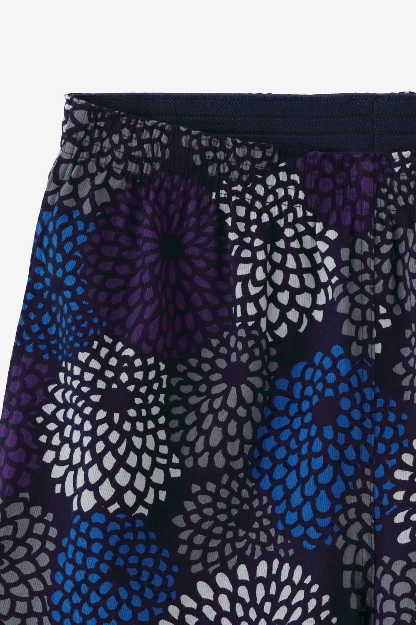 [超美品]SOU・SOU モスリン富士　菊づくし夜来　サルエルパンツ　M ☆SOU・SOU 富士 モスリン 菊づくし 夜来｜サルエルパンツ