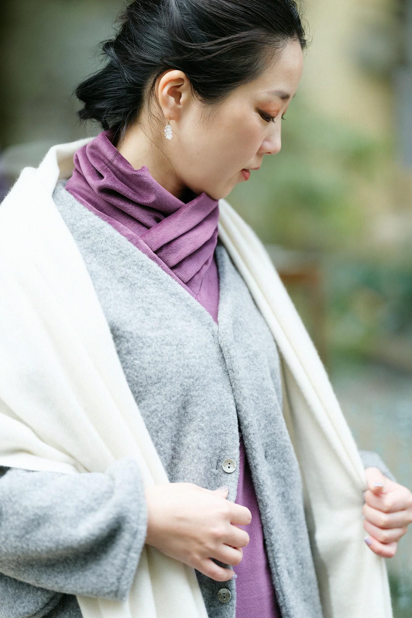 sousou ショートコート　接結紡毛　阿弥　薙刀伯爵羽織　墨黒 SOU・SOU