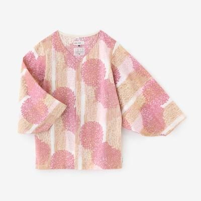 麻モダール 薙刀四角衣霰縞（あられじま） 生白　サイズS net限定】梳毛（そもう） 薙刀四角衣（なぎなたしかくい）／濃灰