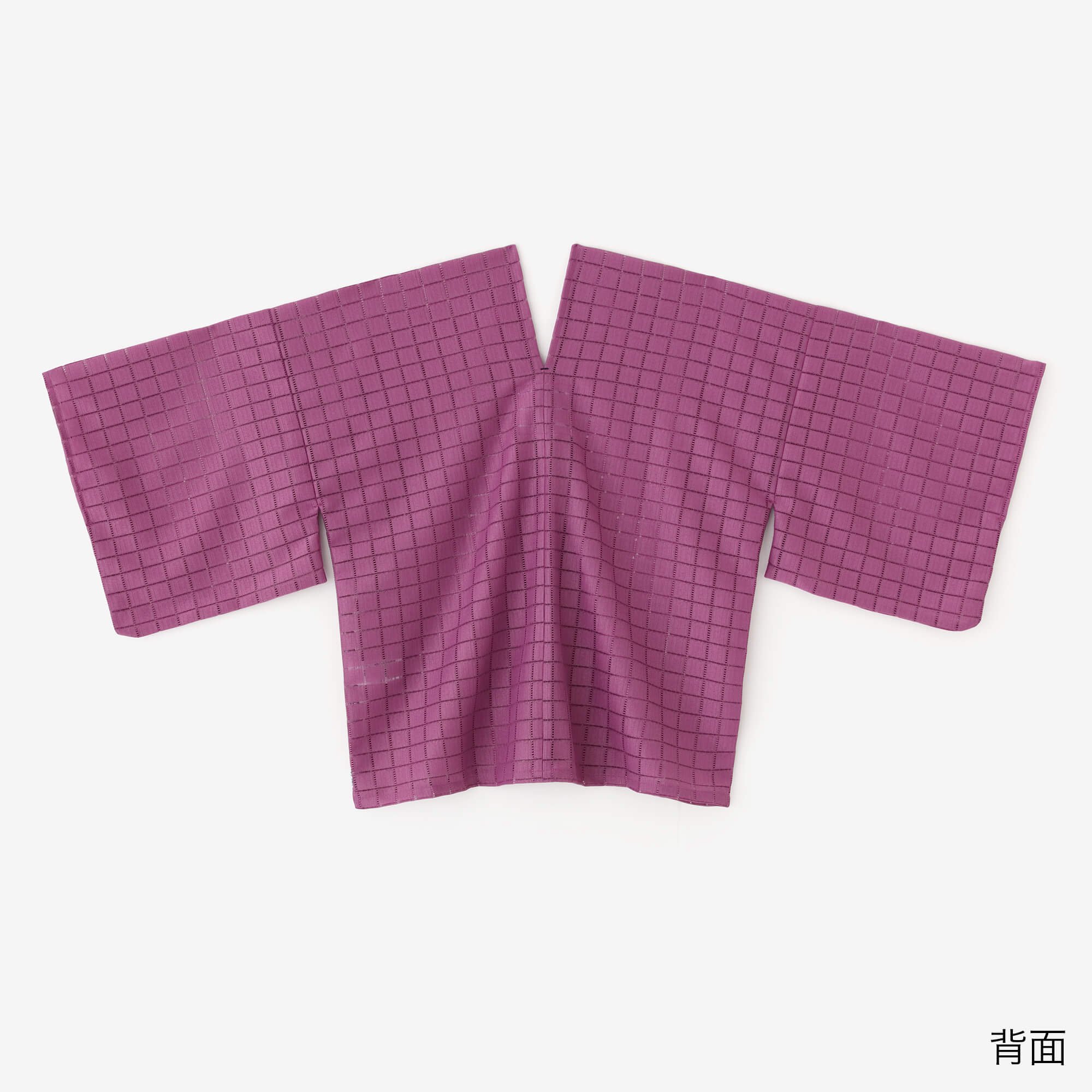 ソウソウ　透かし格子刺繍　はつき　若紫　ほぼ未使用