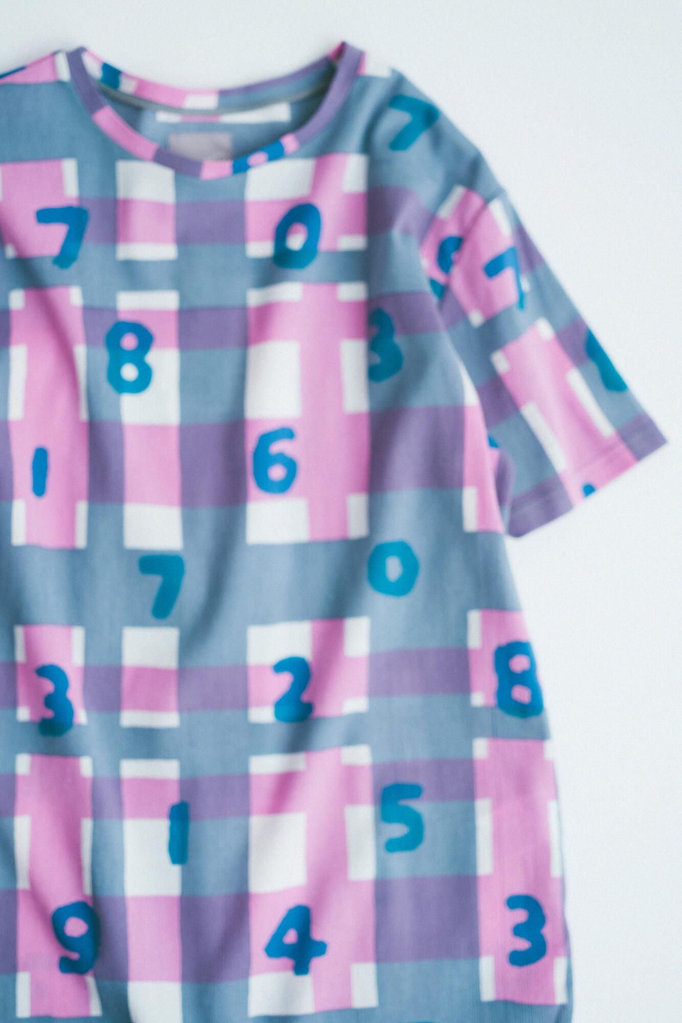 高島縮 40/40 半袖Tシャツ／SO-SU-Uと太乱格子（たみだれごうし