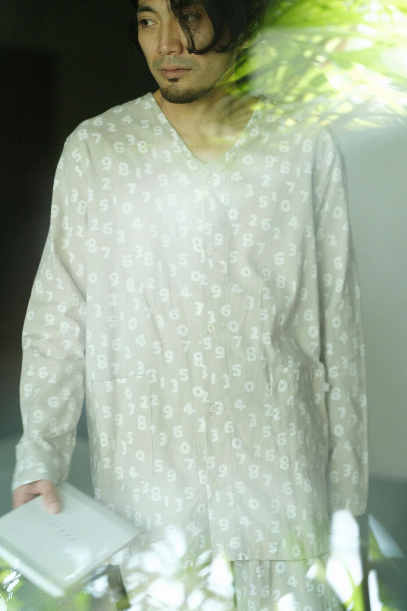 net限定20%OFF】高島平織 Vネック テキスタイルパジャマ／SO-SU
