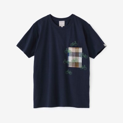 半袖 ポケットTシャツ[5.0]／チャコール×チャリンチャリン - SOU 