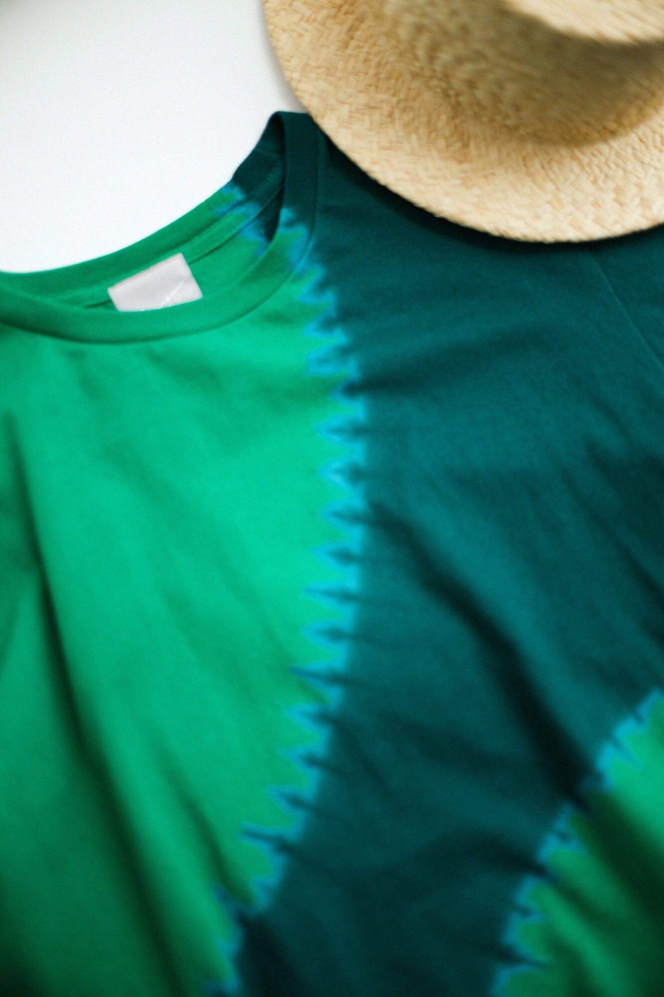 近清絞り 染め分け半袖Tシャツ[5.0]／プラネート グリーン×ダークグリーン2 - SOU・SOU netshop　（ソウソウ）　-　 『新しい日本文化の創造』